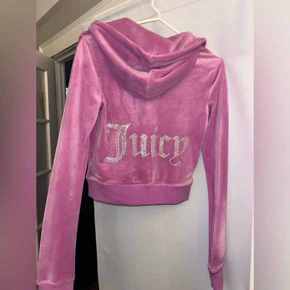 JUICY COTURE OG Big Bling velour hoodie - Picture 2 of 3